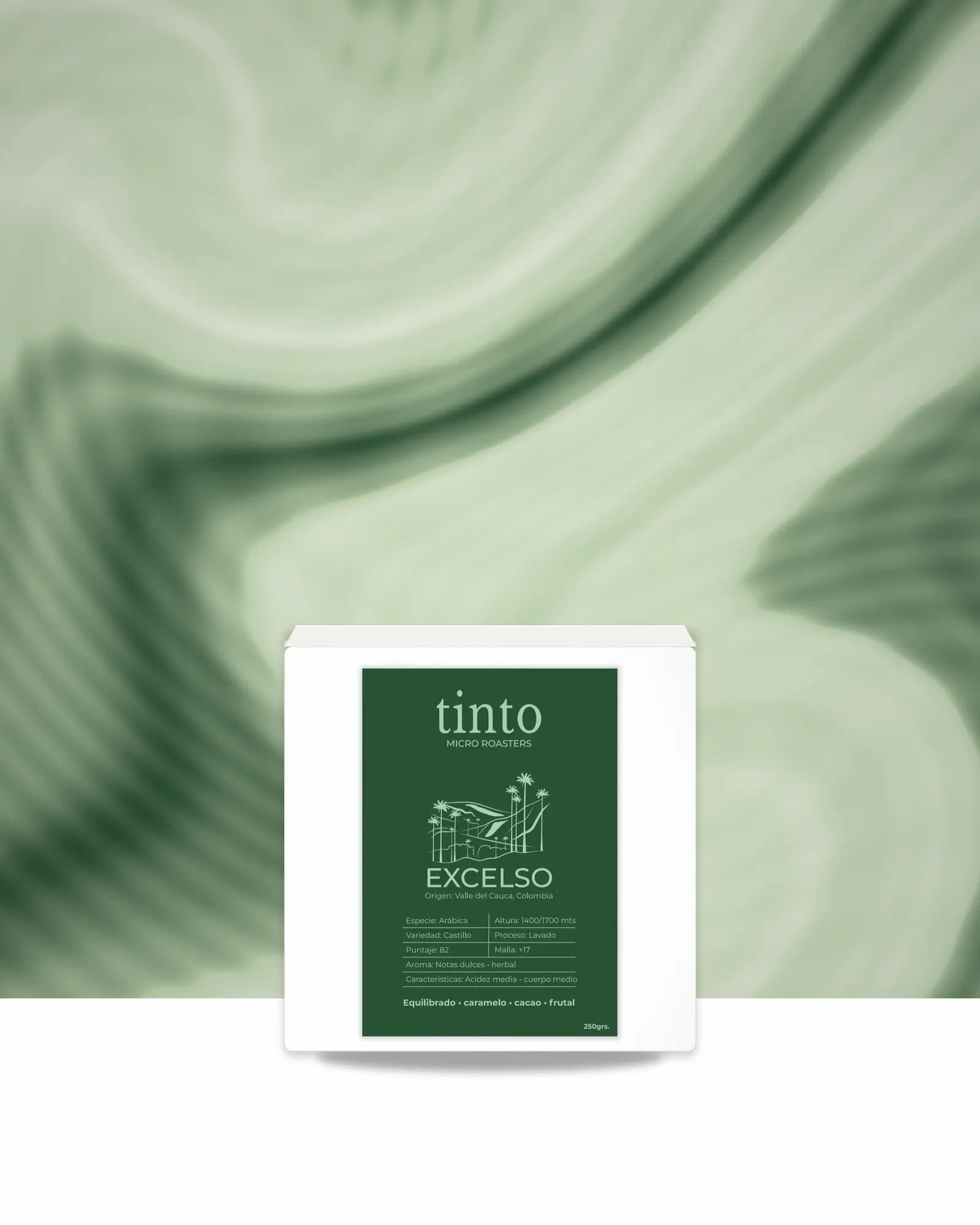 Caja de café Valle del Cauca, origen Tolima Colombia - Tinto Café
