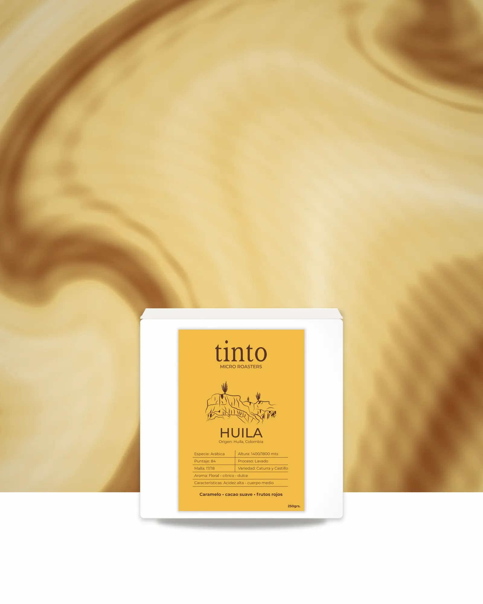 Caja de café Huila, origen Tolima Colombia - Tinto Café